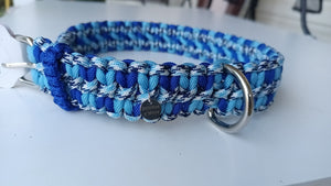 Winter Frost Paracord Dog Collar