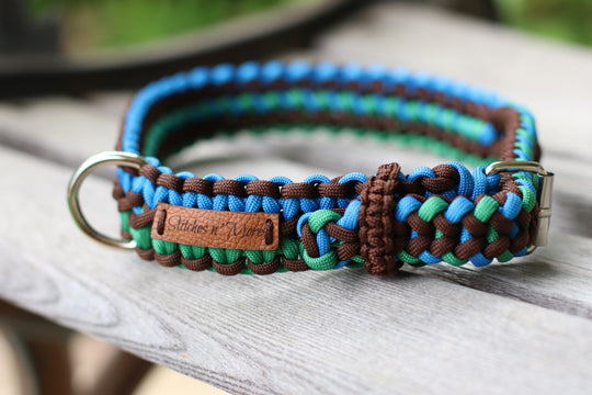 Earth Paracord Dog Collar