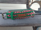 Candy Cane Paracord Dog Collar