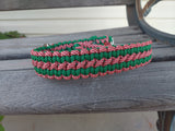 Candy Cane Paracord Dog Collar