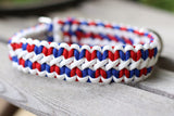 Red, White and Blue Dog Collar